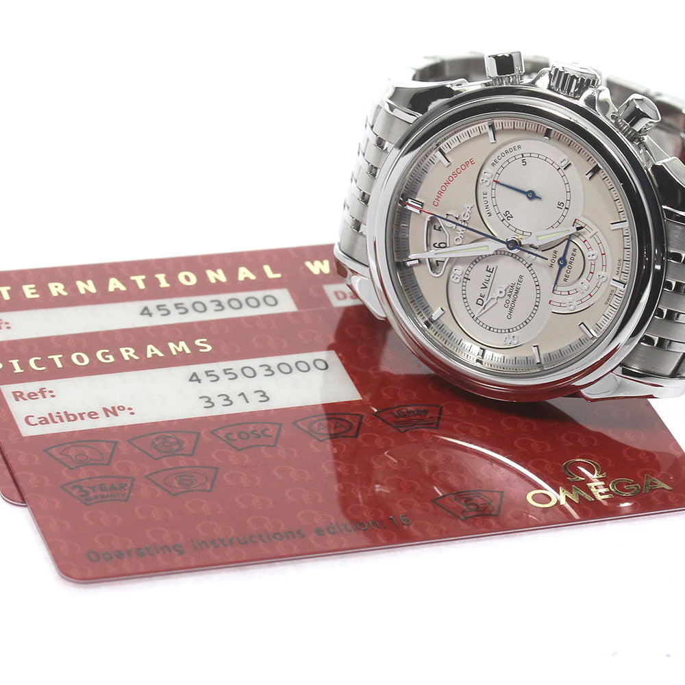 OMEGA De Ville Chronoscope 4550.30 Coaxial Silver Dial Automatic Men's_826340