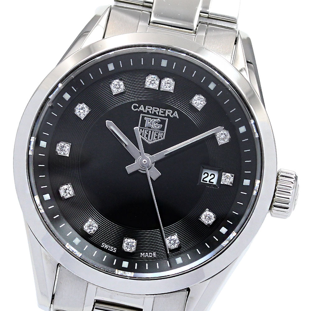 TAG HEUER Carrera Lady WV1410.BA0793 13P diamond date Quartz Ladies Watch_826459