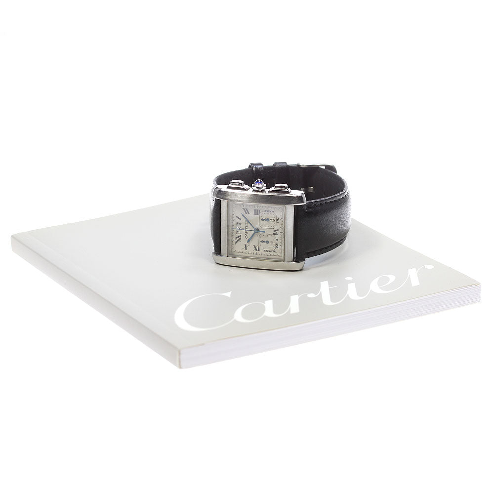 CARTIER Tank Francaise XXL Chronoriflex W5101455 Date Quartz Men's Watch_826515