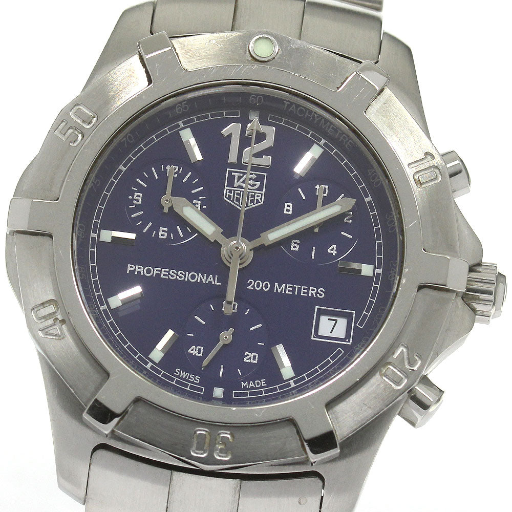 TAG HEUER Exclusive CN1112 Chronograph Date Blue Dial Quartz Men's Watch_826527
