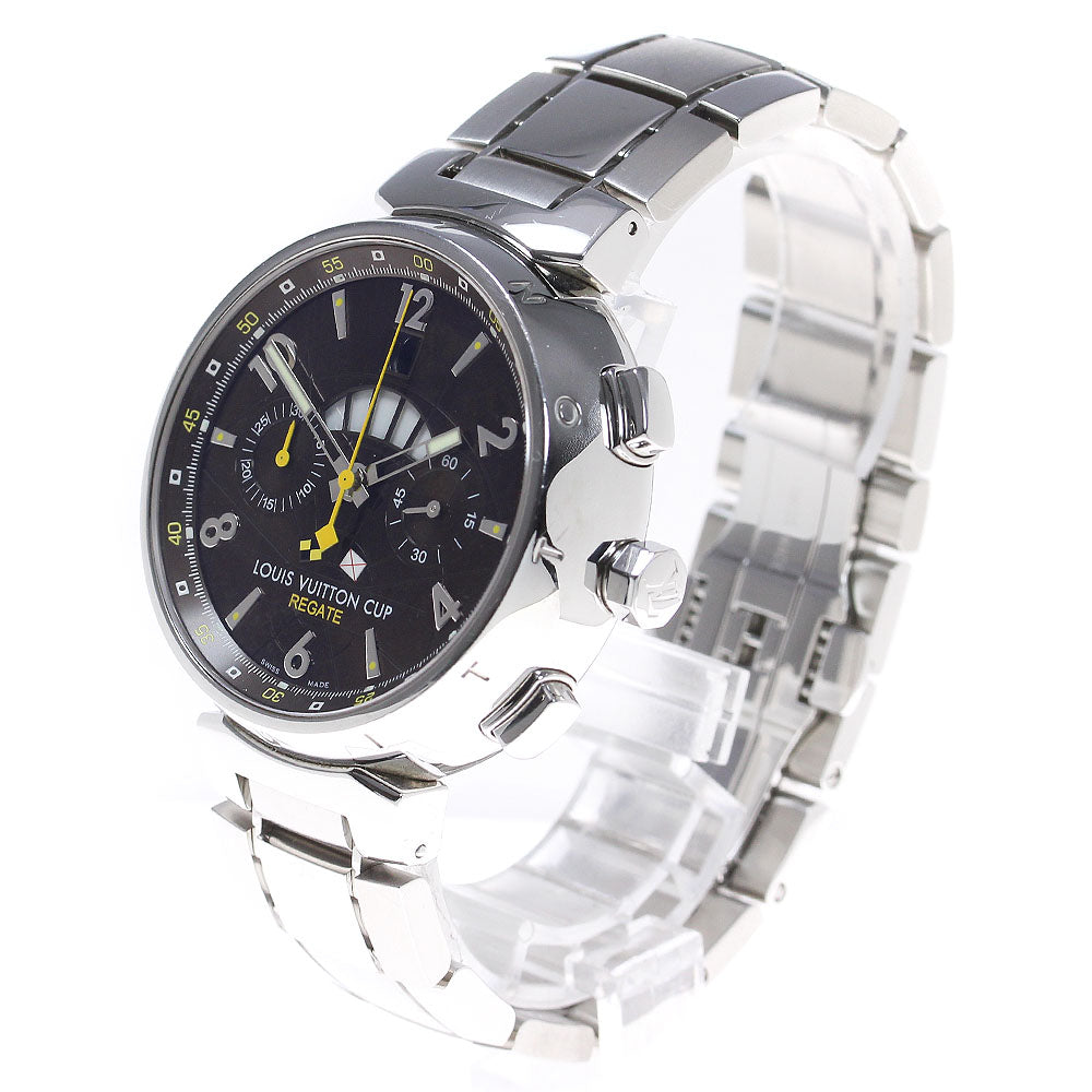 LOUIS VUITTON Tambour Louis Vuitton Cup Regatta Q1021 Flyback chronograph Brown Dial Automatic Men's Watch_826547