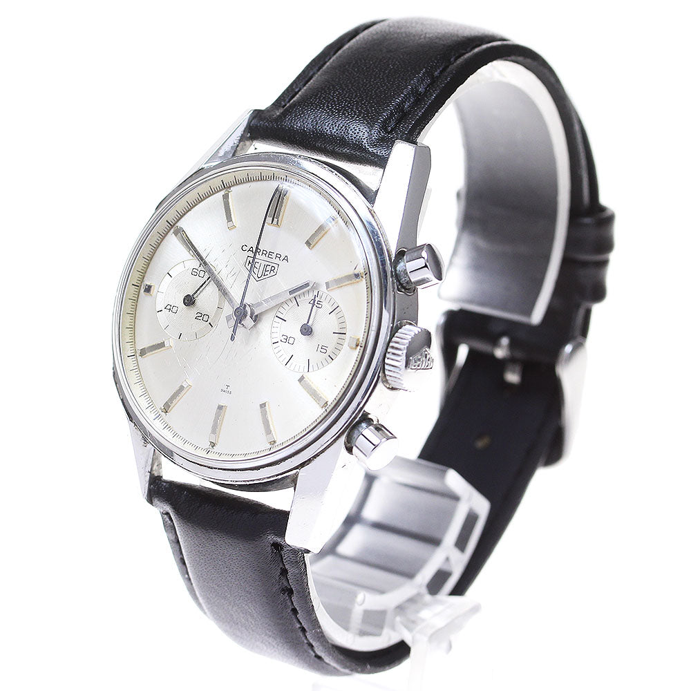 Heuer Carrera Cal.92 Chronograph Silver Dial Hand Winding Men's Watch_826565