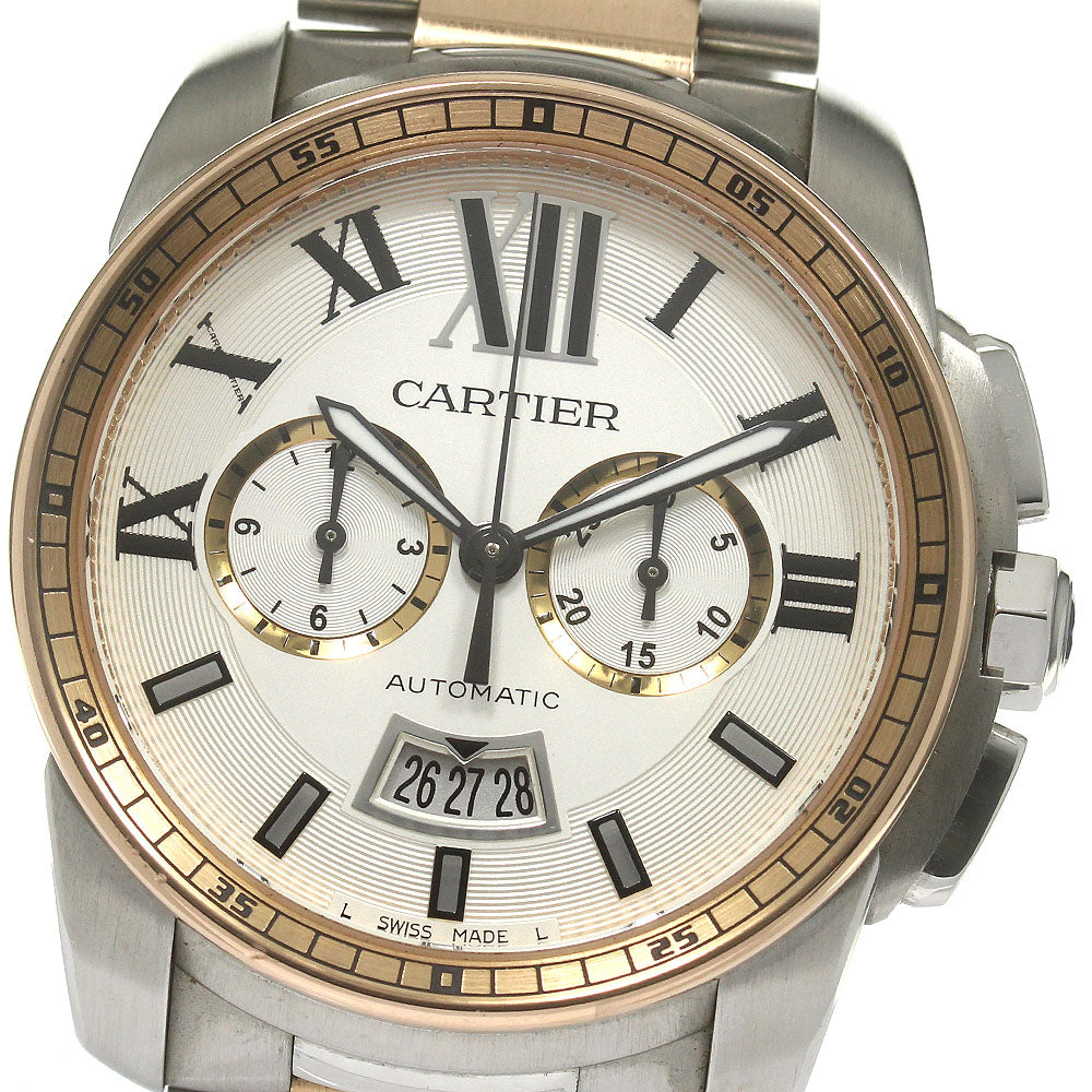 CARTIER Calibre de Cartier W7100042 Chronograph Date Automatic Men's _826591