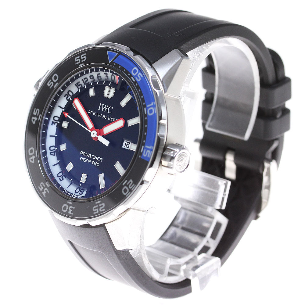 IWC SCHAFFHAUSEN Aquatimer Deep Two IW354702 black Dial AT Men's Watch_826593