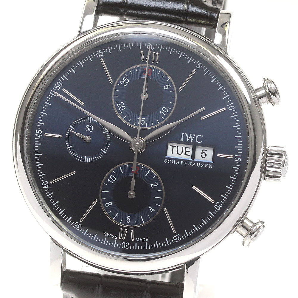 IWC SCHAFFHAUSEN Portofino Chronograph Laureus IW391019 Limited to 2500 pieces worldwide Navy Dial Automatic Men's Watch_826596