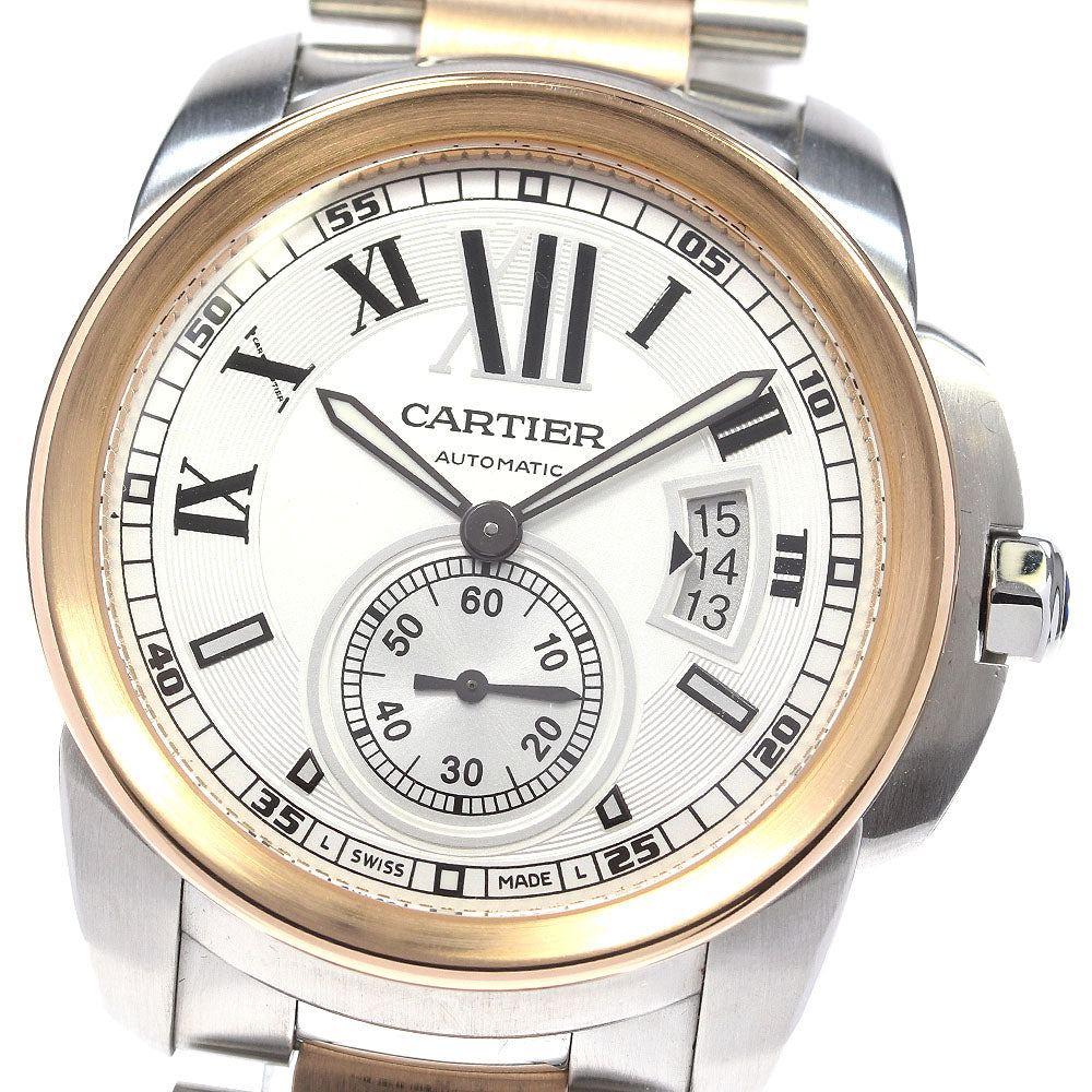 CARTIER Calibre de Cartier W7100036 PG2 tone Silver Dial Automatic Men's_826602