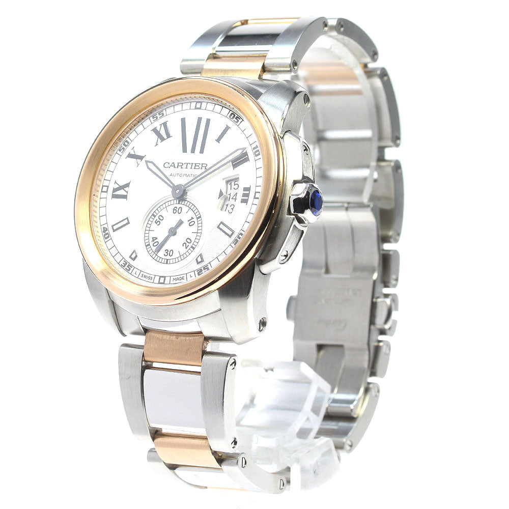 CARTIER Calibre de Cartier W7100036 PG2 tone Silver Dial Automatic Men's_826602