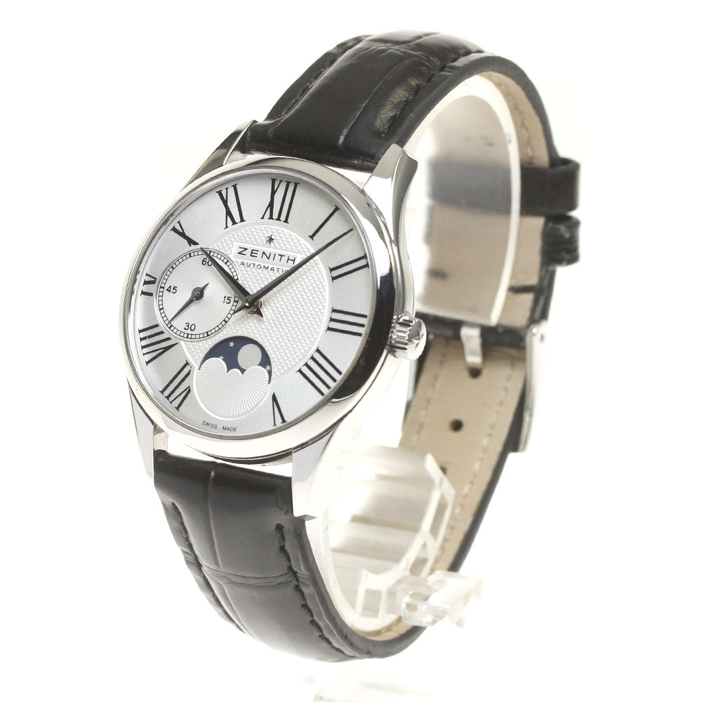 ZENITH Class Elite Ultra Thin 03.2310.692 Moon phase Silver Dial Automatic Ladies Watch_826613