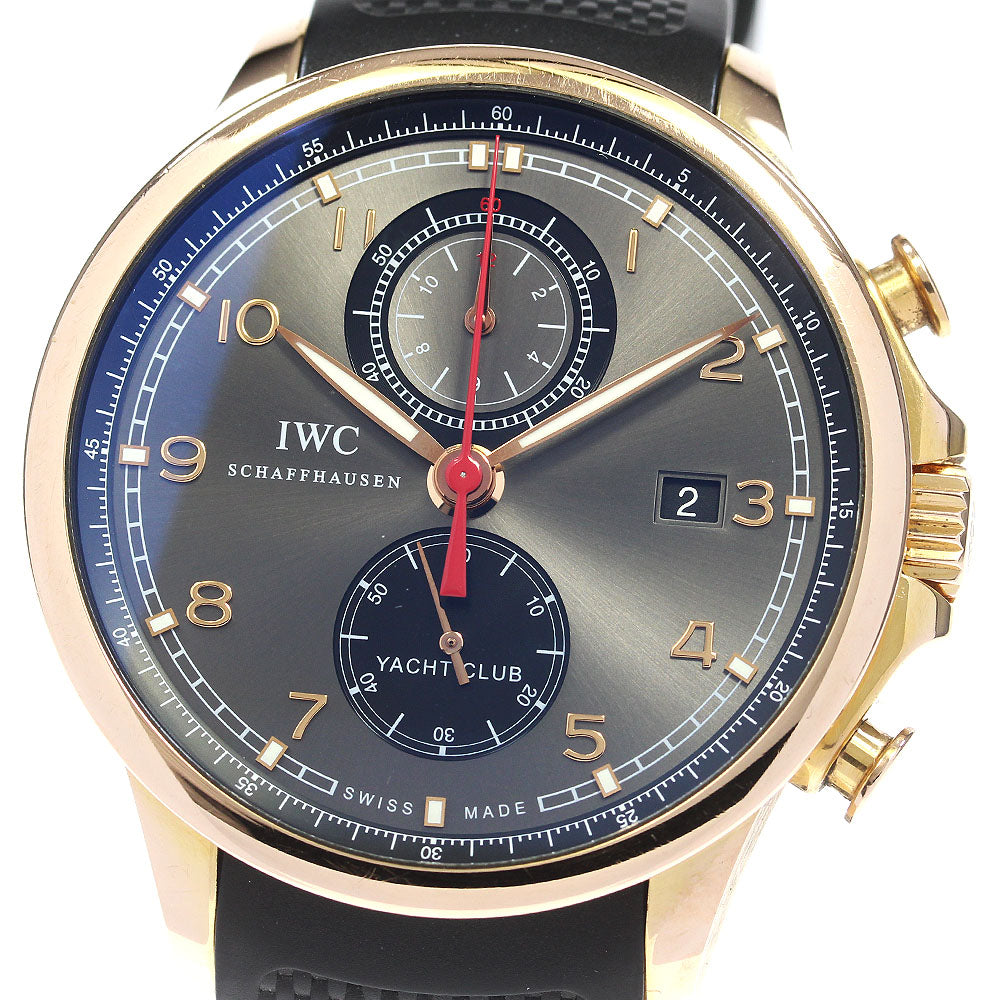 IWC SCHAFFHAUSEN Portugese Yacht Club IW390209 K18PG Chronograph AT Men's_826617