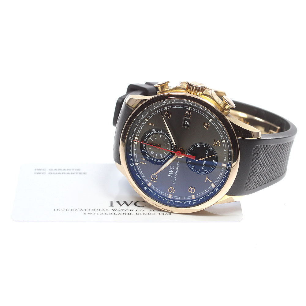 IWC SCHAFFHAUSEN Portugese Yacht Club IW390209 K18PG Chronograph AT Men's_826617