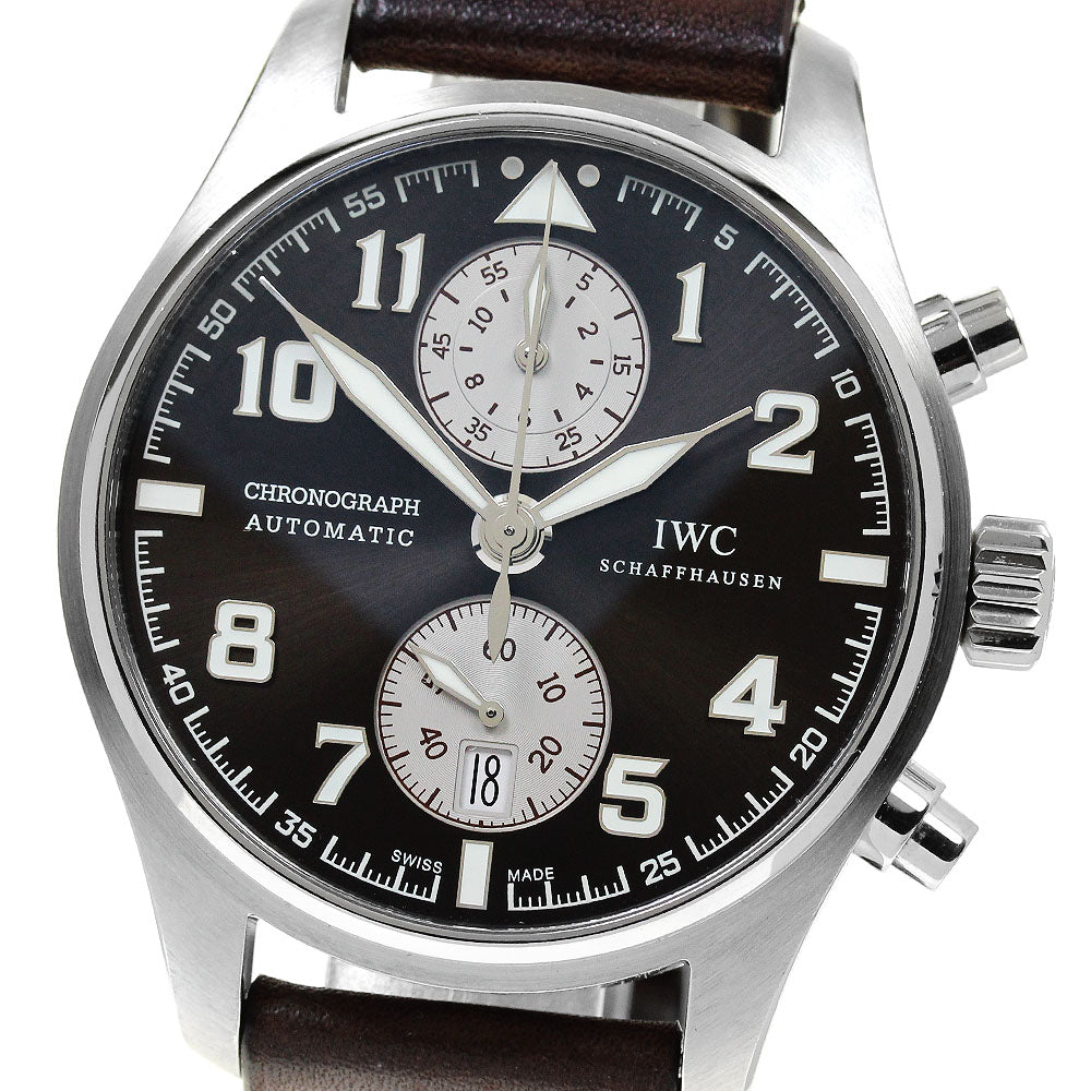 IWC SCHAFFHAUSEN Pilot watch IW387806 Chronograph Automatic Men's_826671