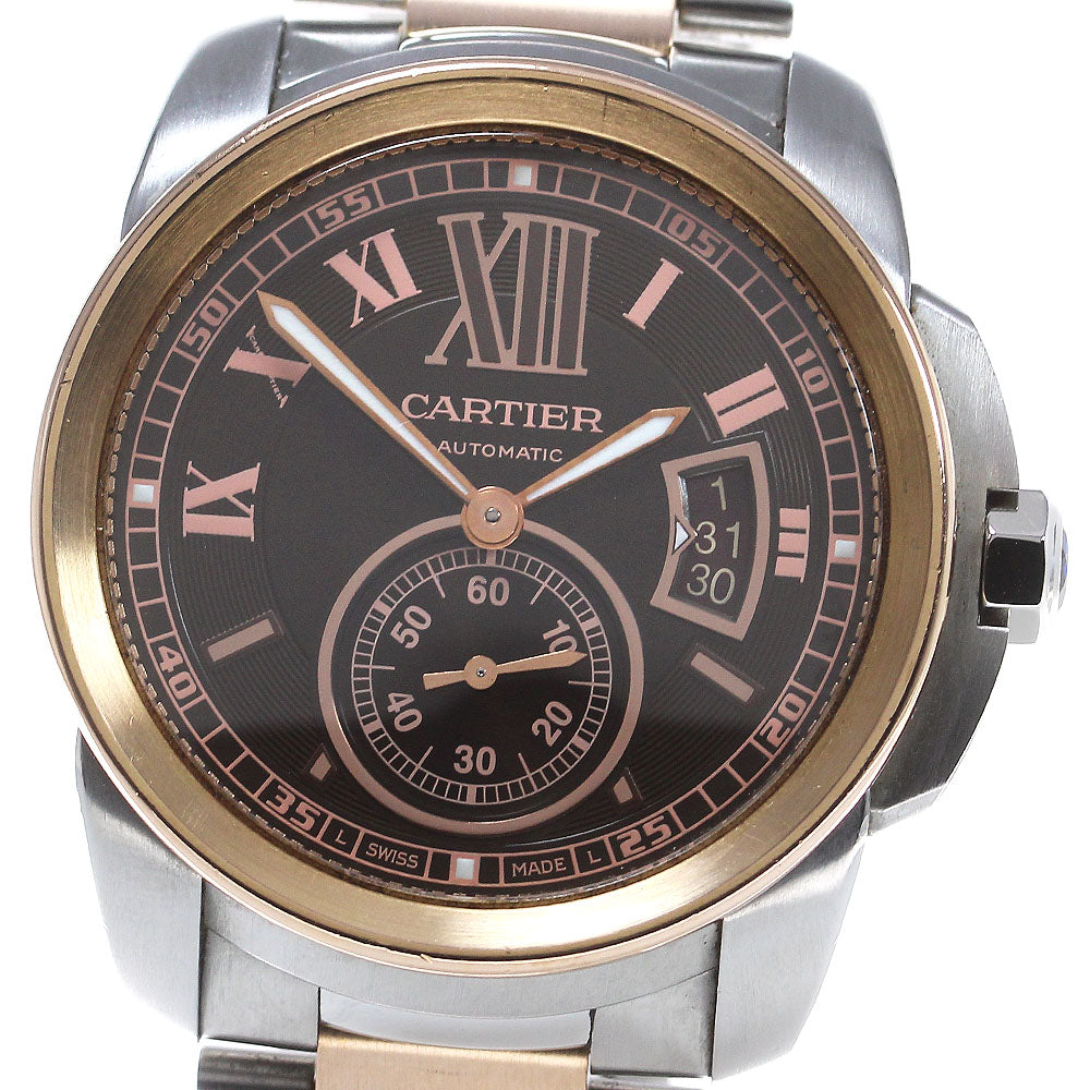 CARTIER Calibur de Cartier W7100050 Small seconds Brown Dial AT Men's_826709