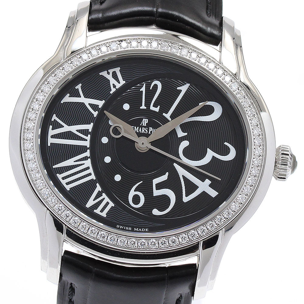 AUDEMARS PIGUET millenary 77301ST.ZZ.D002CR.01 Diamond Bezel black Dial Automatic Ladies Watch_826718