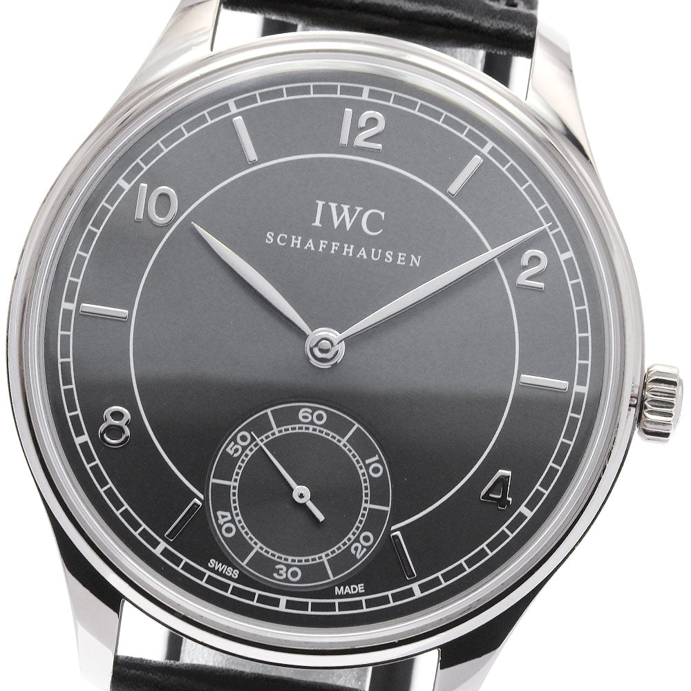 IWC SCHAFFHAUSEN Portugese IW544504 K18WG Small Second Hand Winding Men's_826766