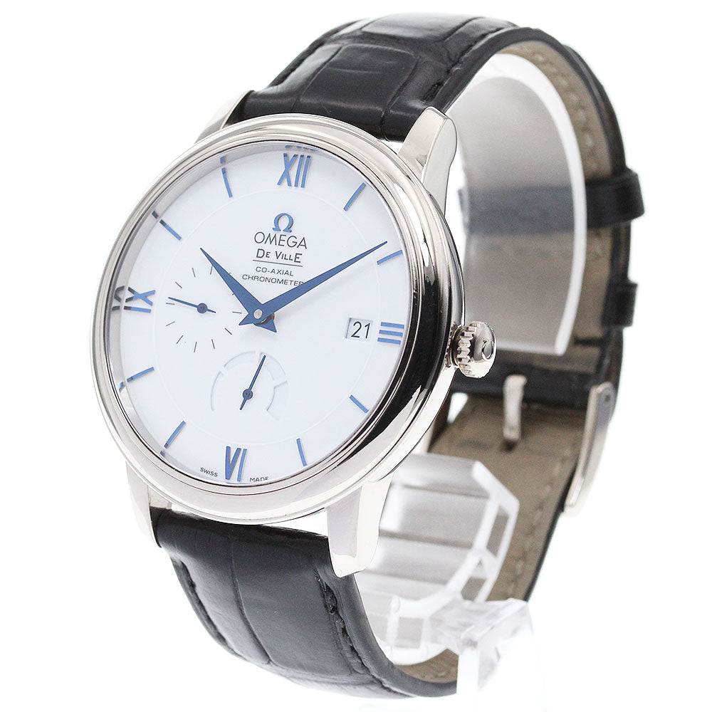 OMEGA De Ville Prestige Coaxial 424.53.40.21.04.001 K18WG power reserve white Dial Automatic Men's Watch_826783