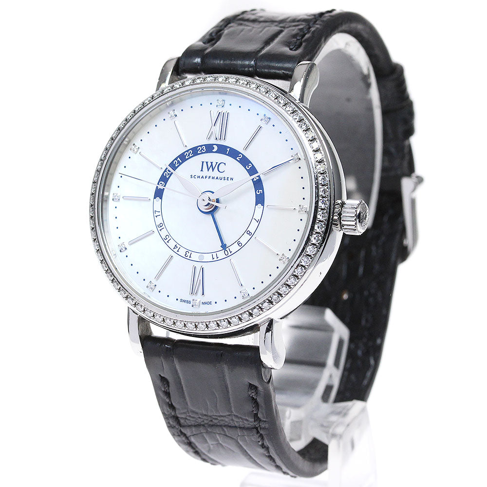 IWC SCHAFFHAUSEN Portofino IW459101 Diamond bezel 12P White shell Dial Automatic Men's Watch_826792