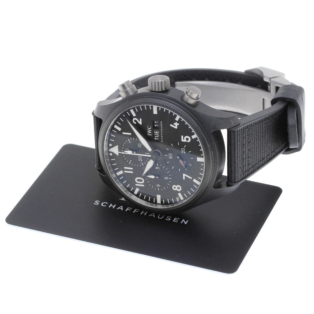 IWC SCHAFFHAUSEN Pilot watch top gun IW389101 Day-Date Chronograph black Dial Automatic Men's Watch_826835