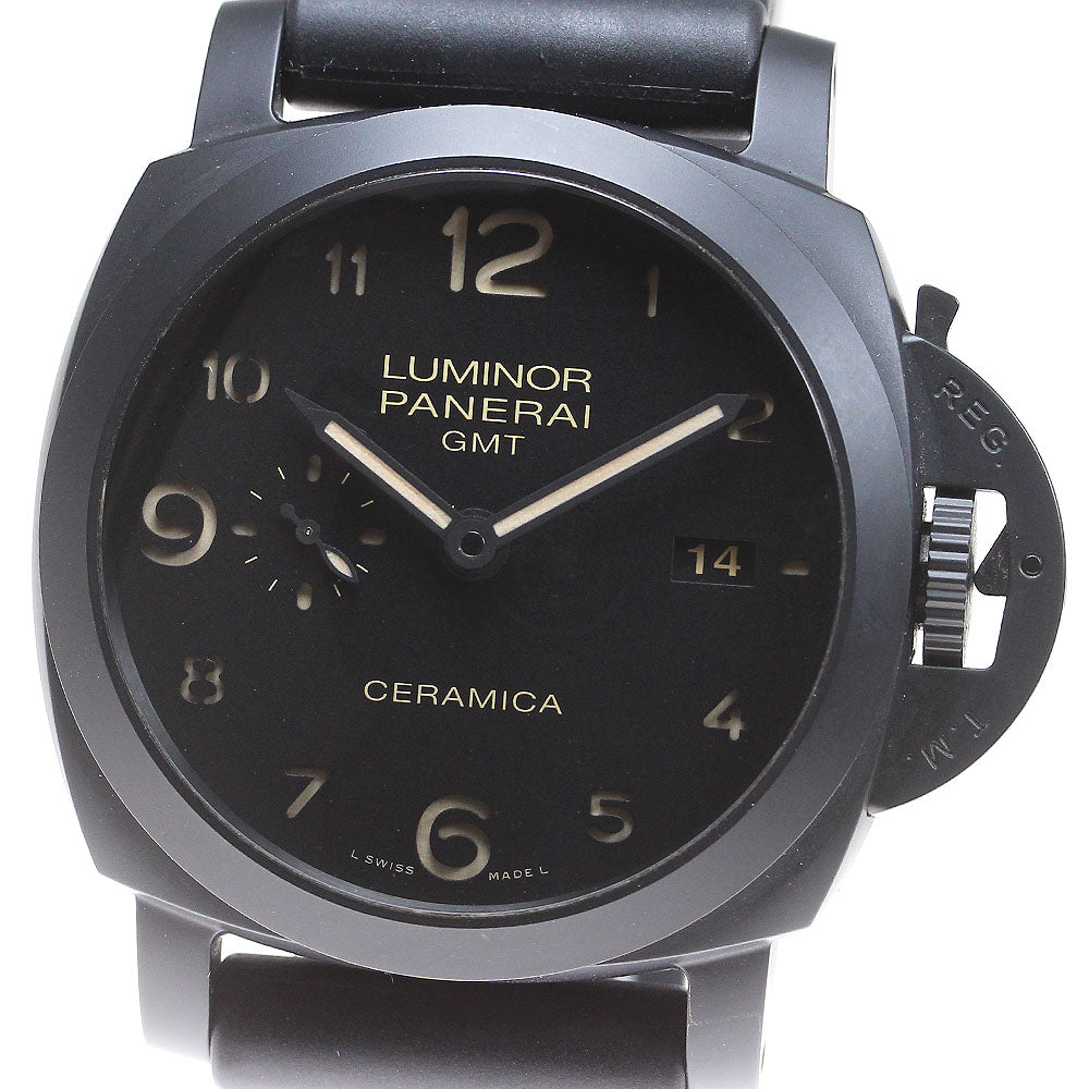 PANERAI Luminor 1950 Ceramica PAM00441 GMT black Dial Automatic Men's Watch_826842