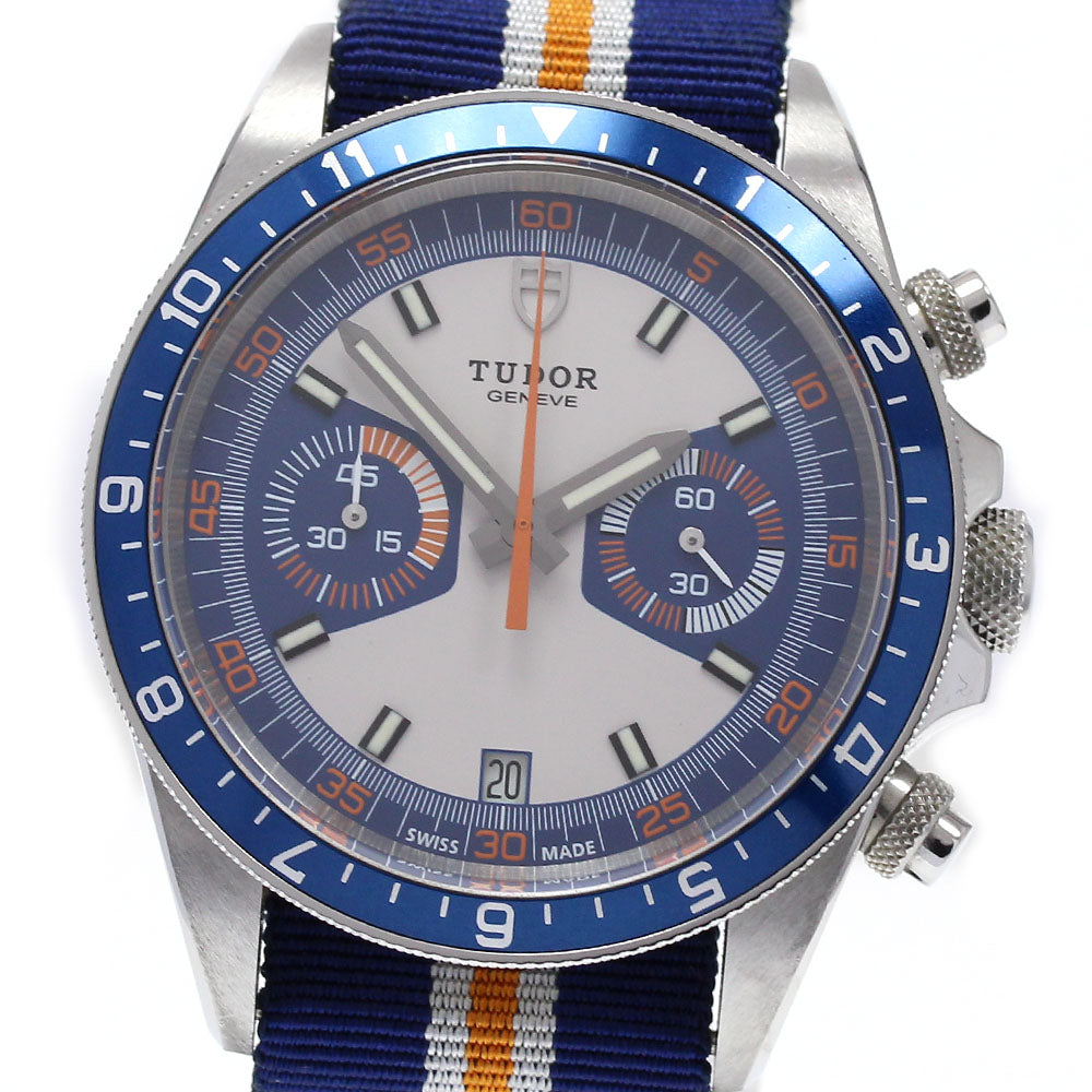 TUDOR Heritage Chrono 70330 Blue Gray Dial Automatic Men's Watch_826872
