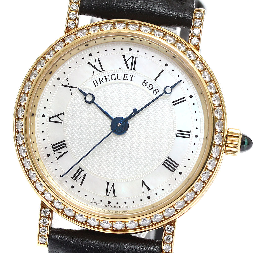 Breguet Classic 8068BA/52/964 DD00 K18YG diamond bezel White shell Dial Automatic Ladies Watch_826878