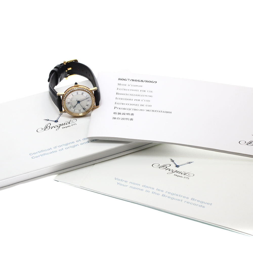 Breguet Classic 8068BA/52/964 DD00 K18YG diamond bezel White shell Dial Automatic Ladies Watch_826878