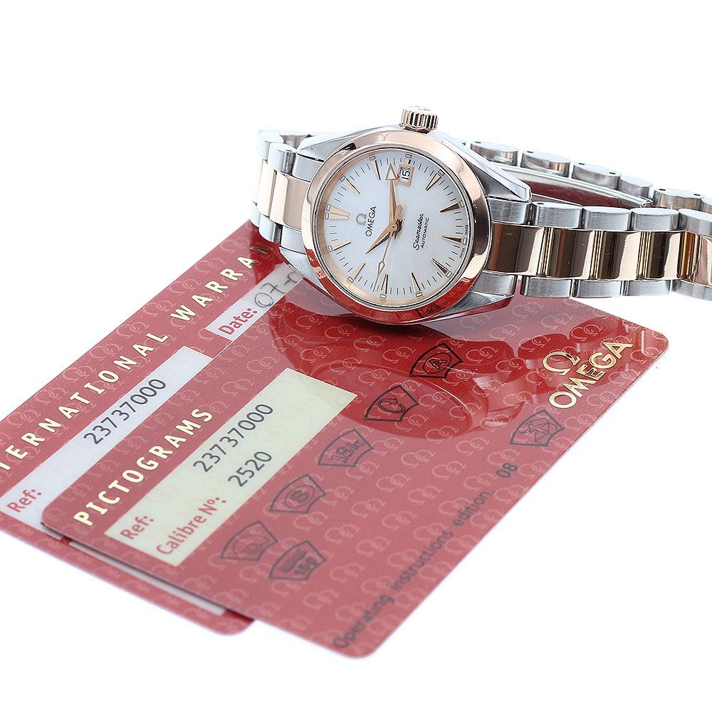OMEGA Seamaster 2373.70 Date White shell Dial Automatic Ladies Watch_826934