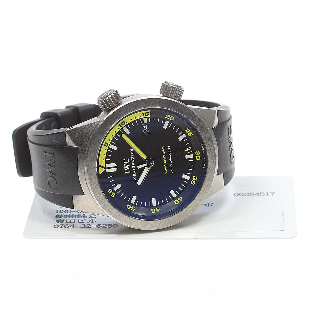 IWC SCHAFFHAUSEN Aquatimer Automatic 2000 IW353804 Date Automatic Men's_826949