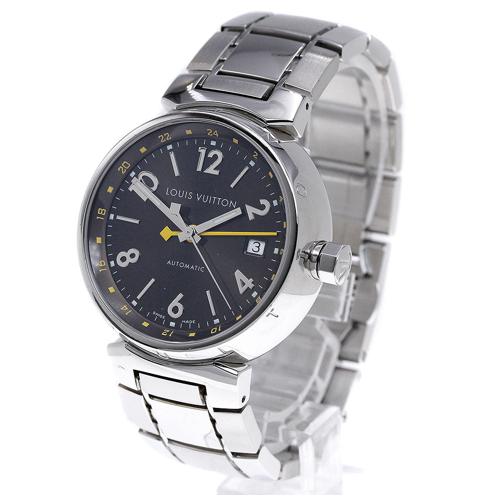 LOUIS VUITTON Tambour Q1131 GMT date Brown Dial Automatic Men's Watch_826959