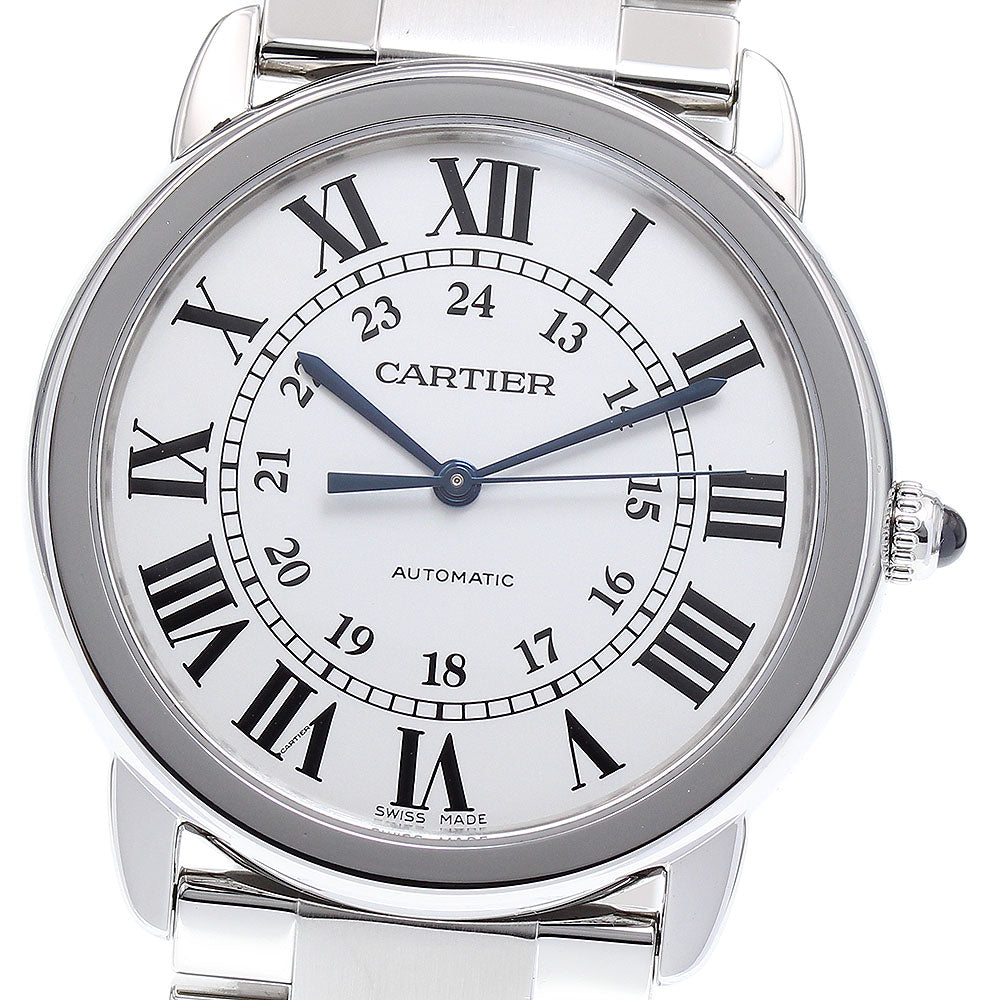 CARTIER Ronde Solo WSRN0012 Silver Dial Automatic Men's Watch_826963