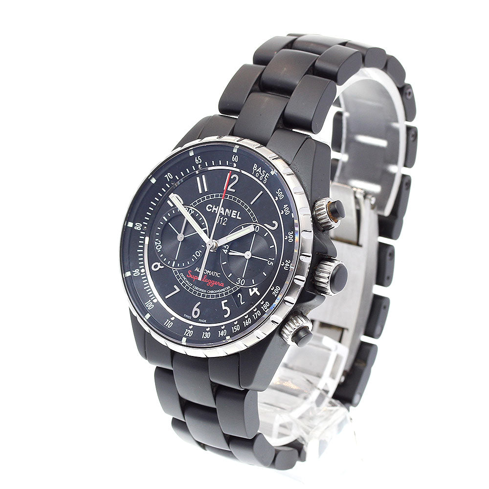 CHANEL J12 Super Reggera H3409 Chronograph black Dial Automatic Men's Watch_826966