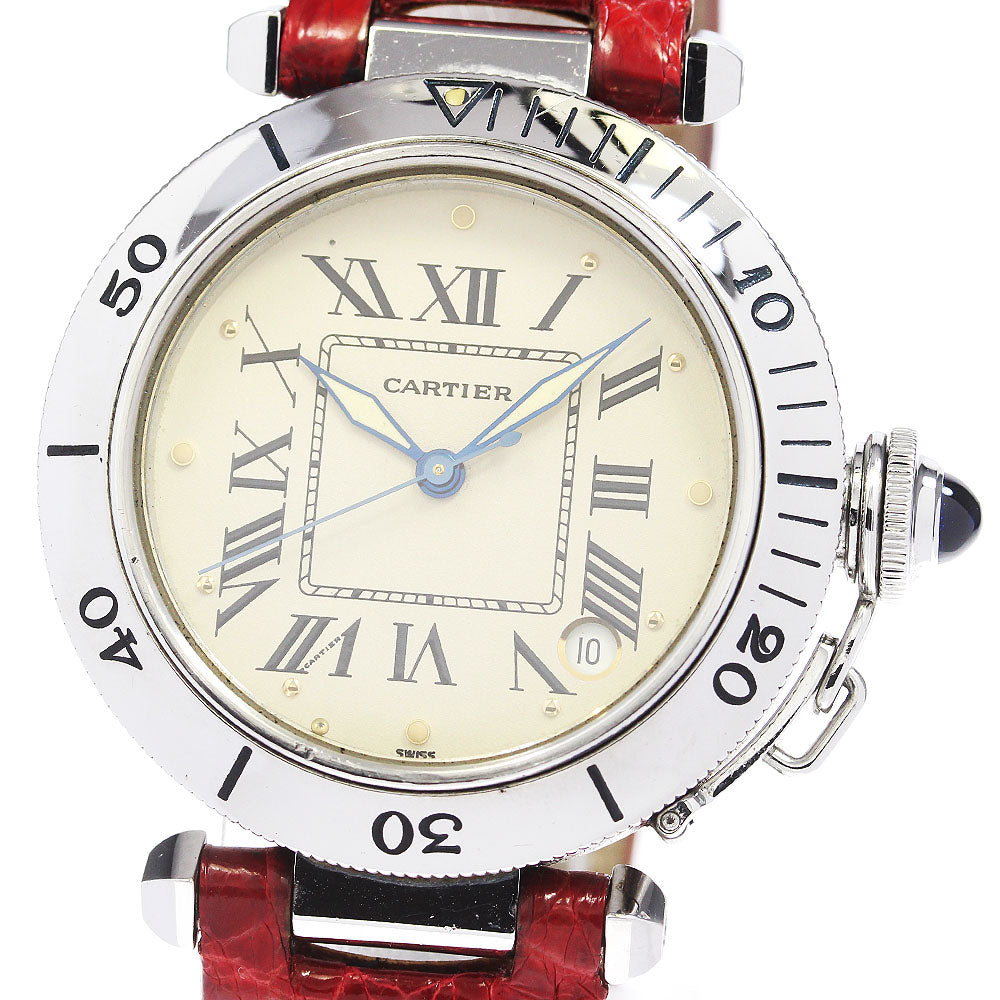CARTIER Pasha C W3100255 Date beige Dial Automatic Men's Watch_827083