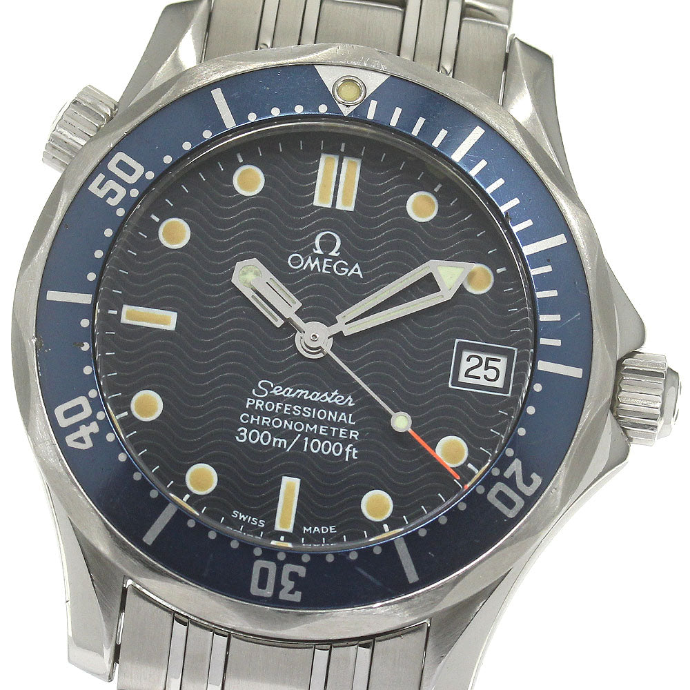 OMEGA Seamaster 300 2551.80 Date Navy Dial Automatic Boy's Watch_827103