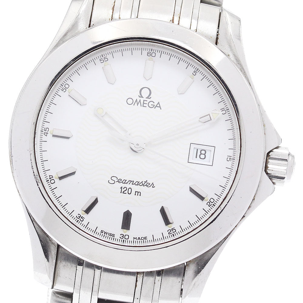 OMEGA Seamaster120 2511.21 Date white Dial Quartz Men's Watch_827292