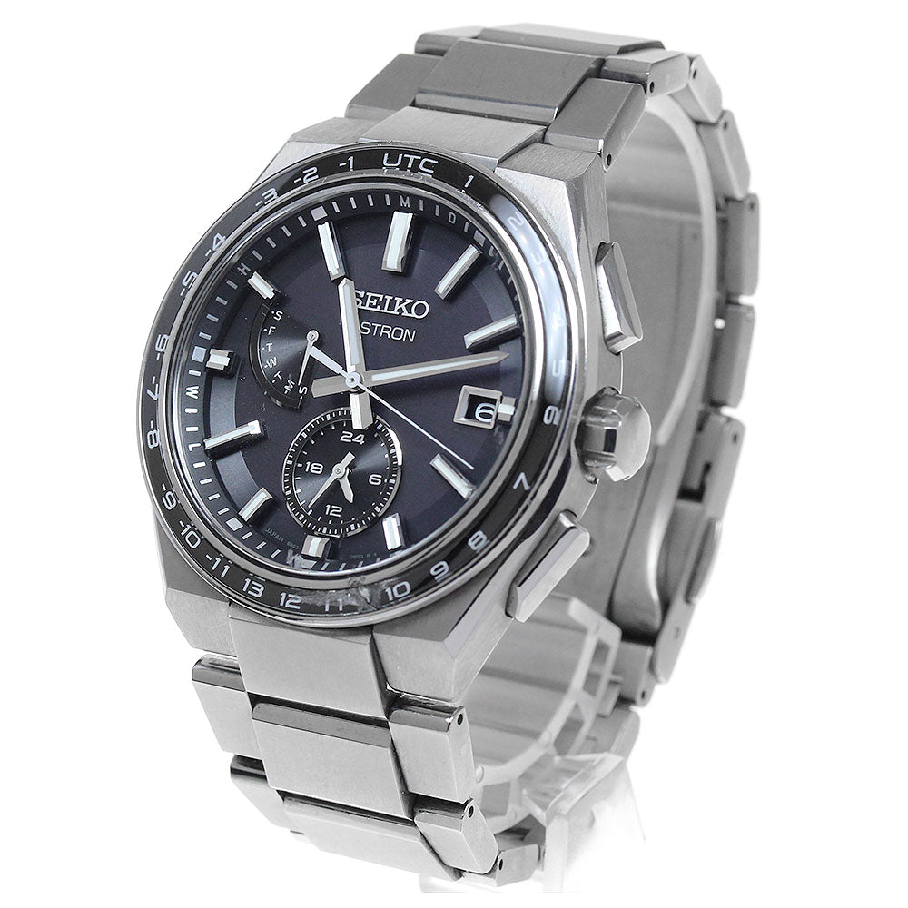 SEIKO Astron Nexter 8B63-0BB0 black Dial Solar Powered Radio Men's Watch_827342