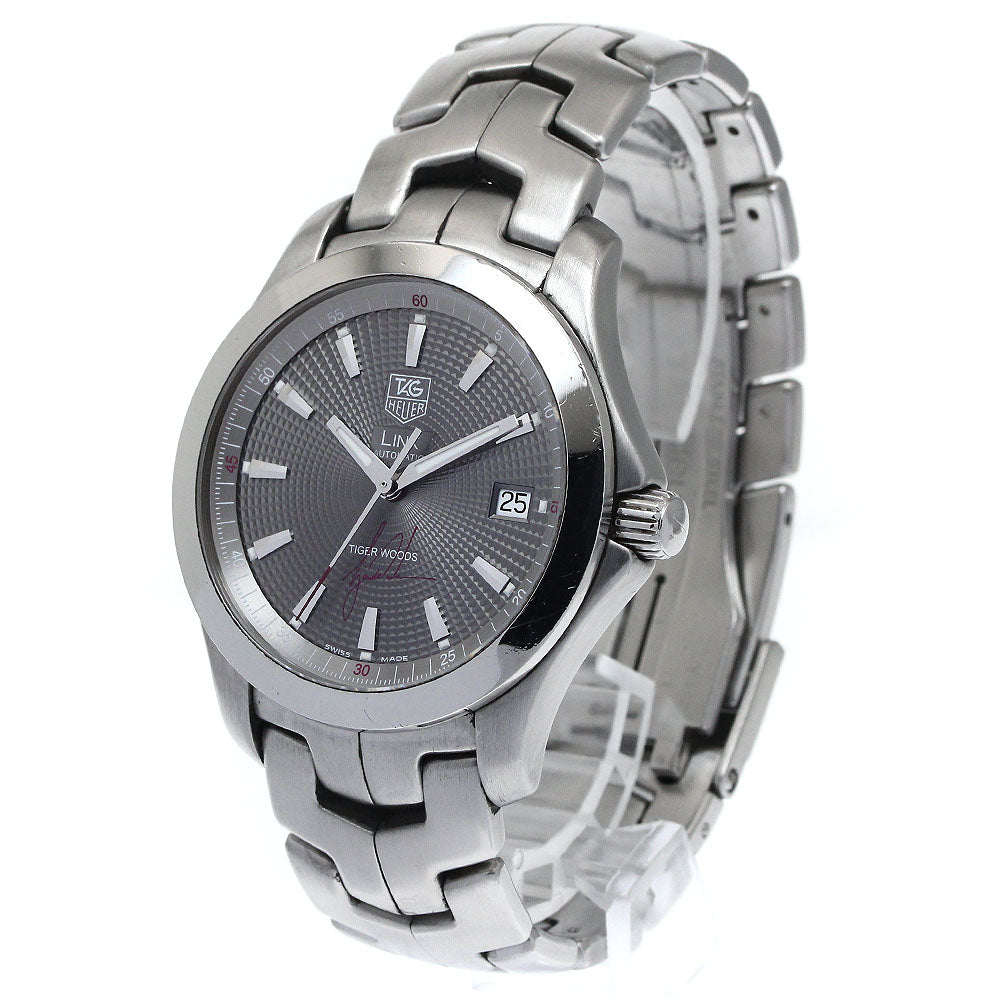 TAG HEUER Link Tiger Woods WJF2113 Date gray Dial Automatic Men's Watch_827358