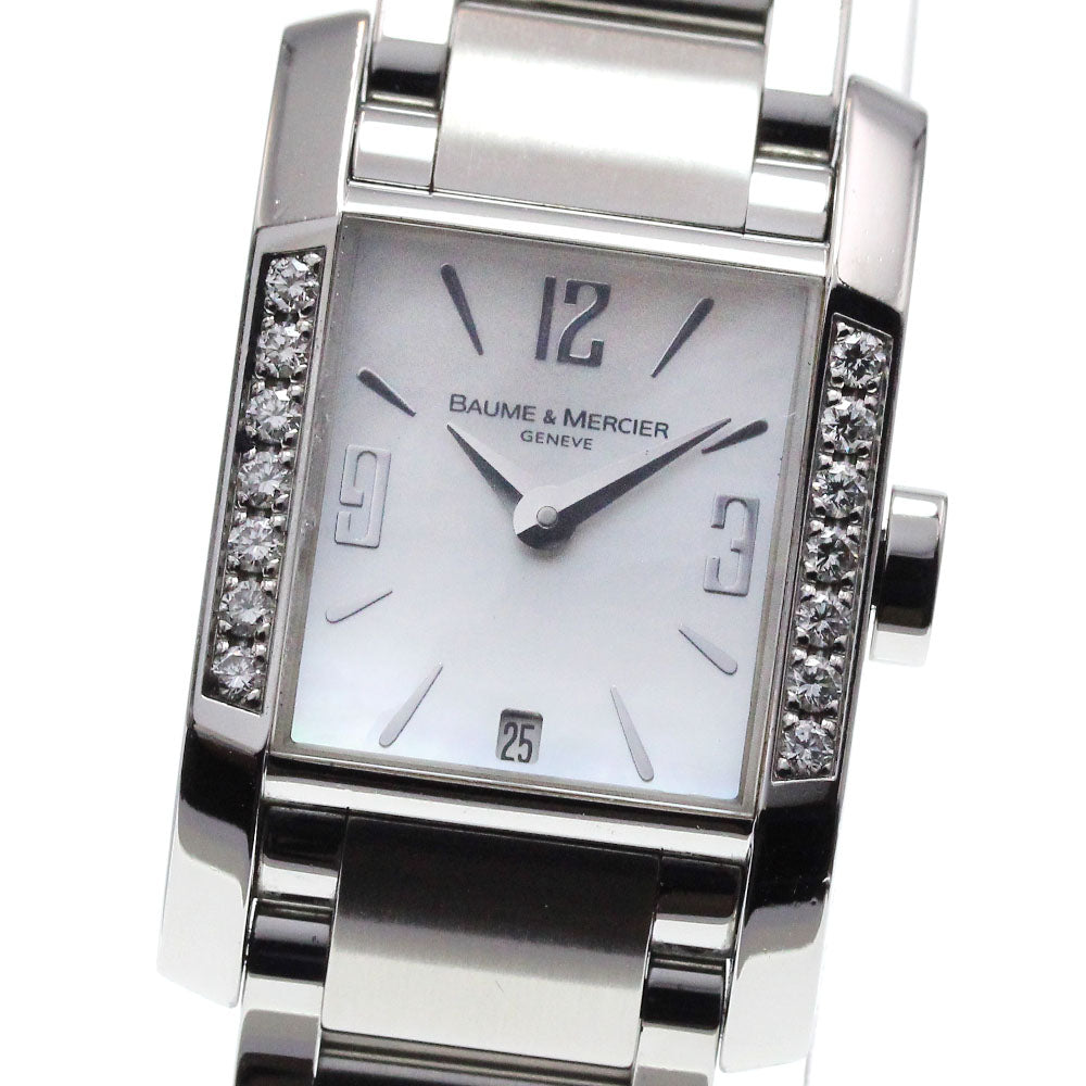 Baume & Mercier Hampton M0A08569/65516 Diamond Bezel White shell Dial Quartz Ladies Watch_827569
