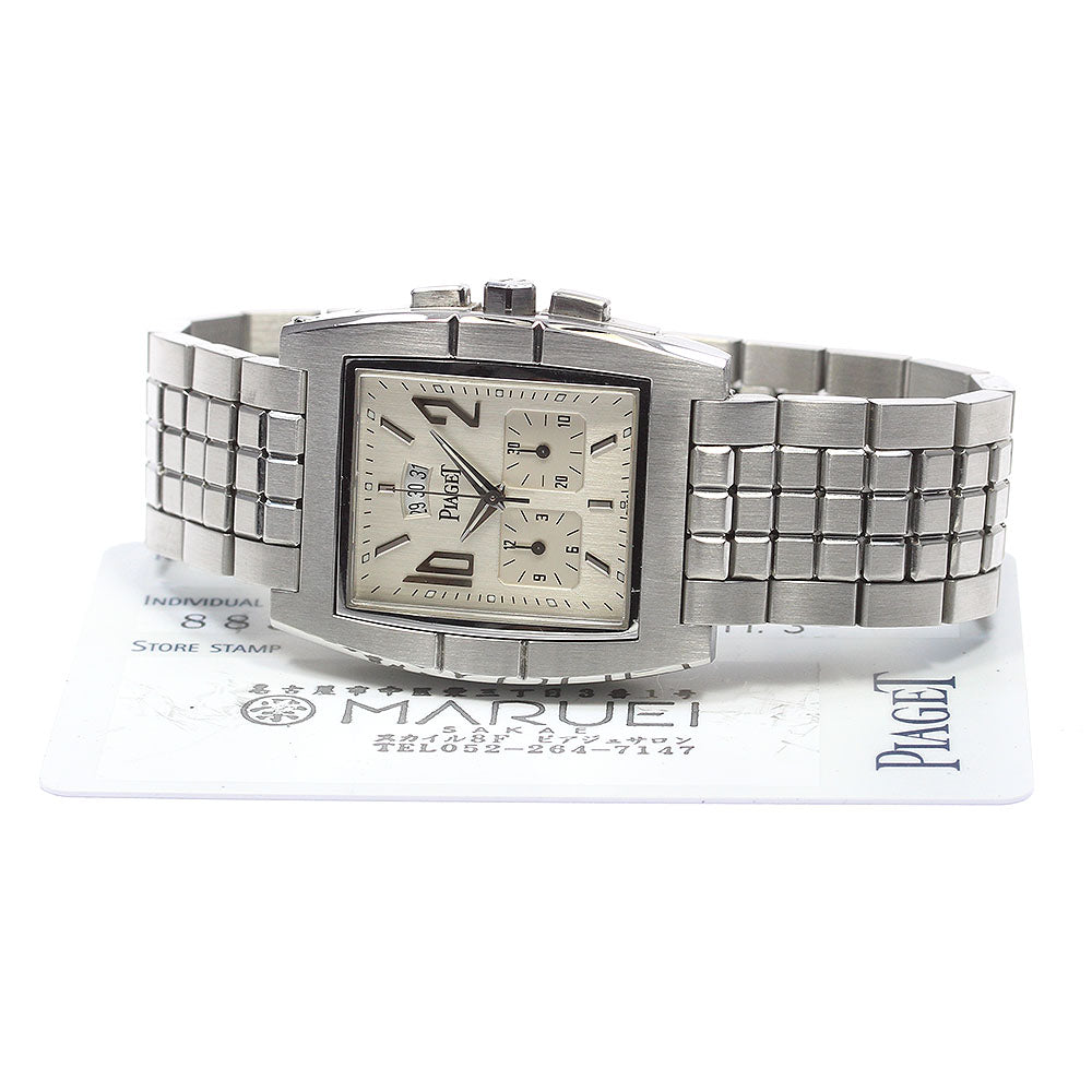 PIAGET Upstream 27150 Chronograph Silver Dial Quartz Men's Watch_827648