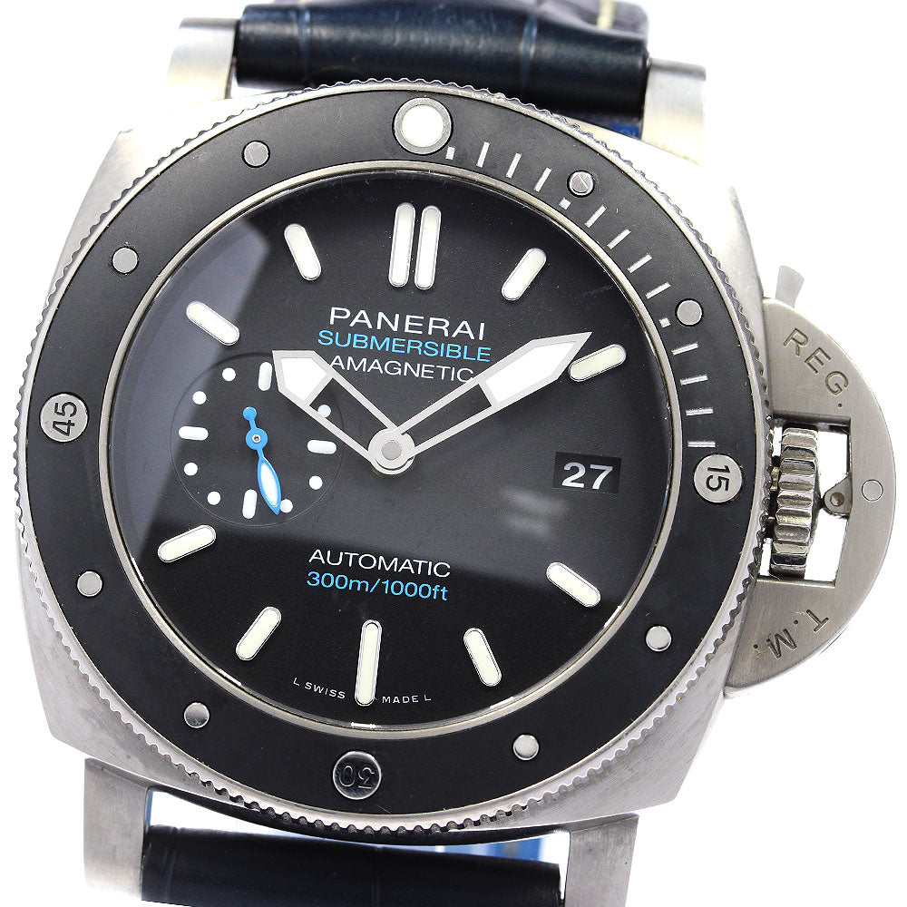 PANERAI Luminor 1950 Submersible Amagnetic 3 Days Titanio PAM01389 black Dial Automatic Men's Watch_827659