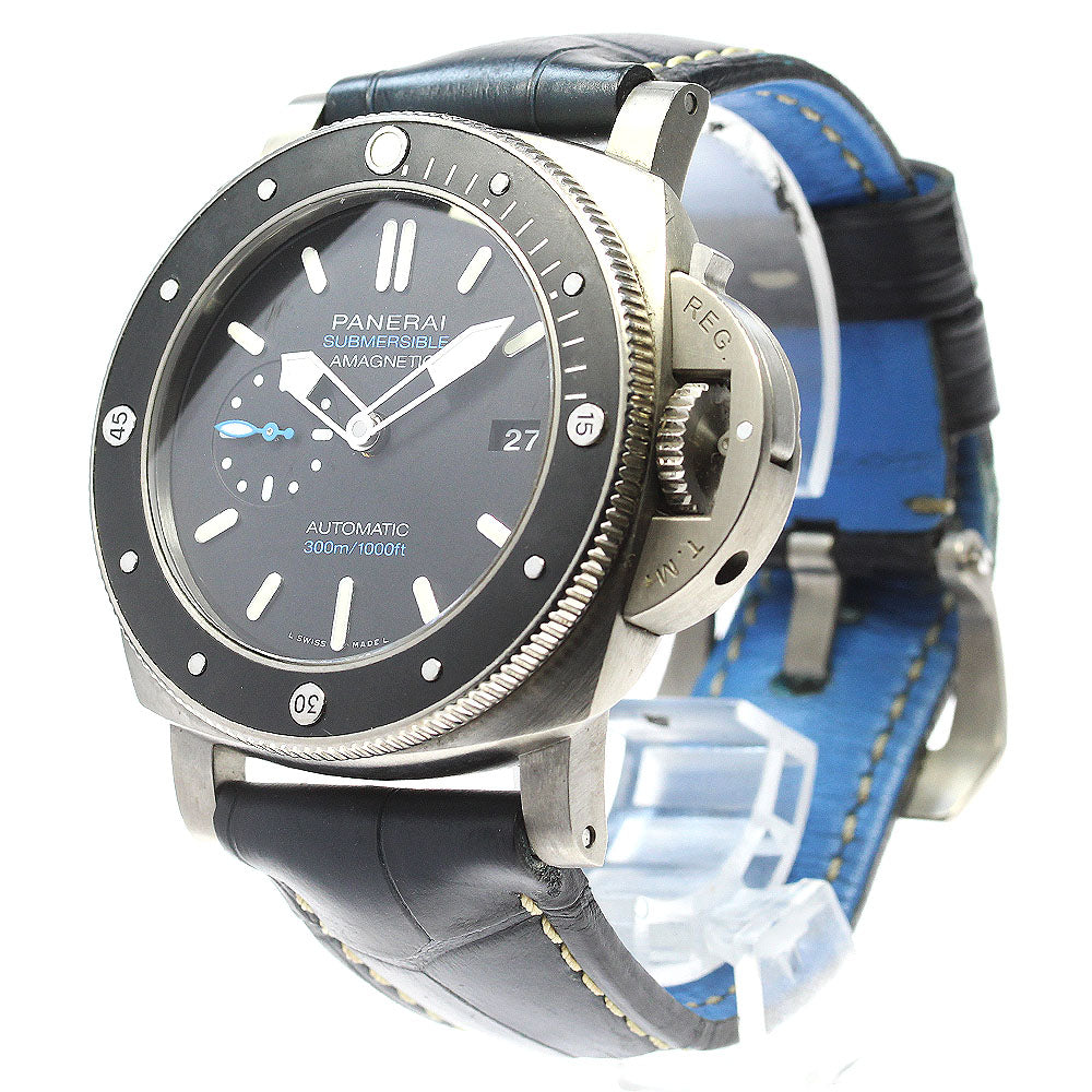 PANERAI Luminor 1950 Submersible Amagnetic 3 Days Titanio PAM01389 black Dial Automatic Men's Watch_827659