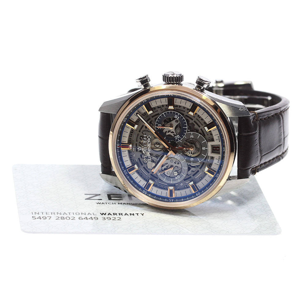 ZENITH El Primero 51.2081.400/78.C810 Chronomaster Full Open skeleton Dial Automatic Men's Watch_827765