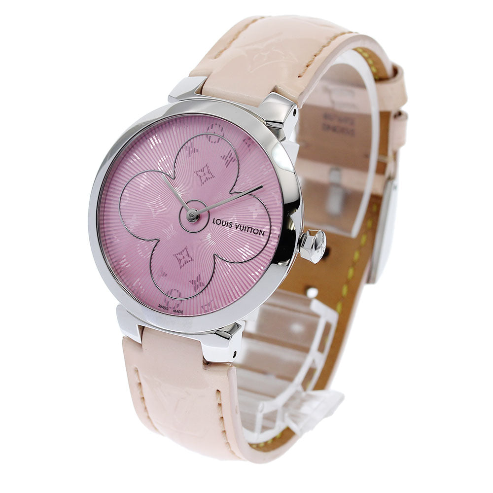 LOUIS VUITTON Tambour Q1G08 pink Dial Quartz Ladies Watch_827818