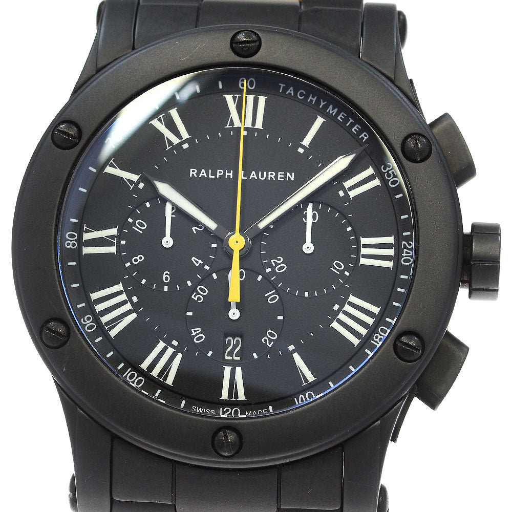 RALPH LAUREN Sporting chrono K02360 black Dial Automatic Men's Watch_827842