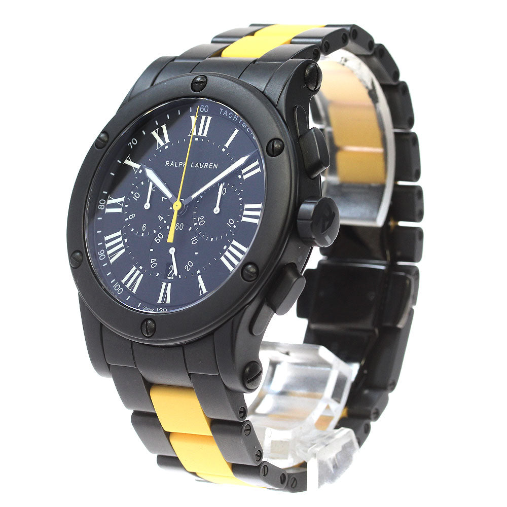 RALPH LAUREN Sporting chrono K02360 black Dial Automatic Men's Watch_827842