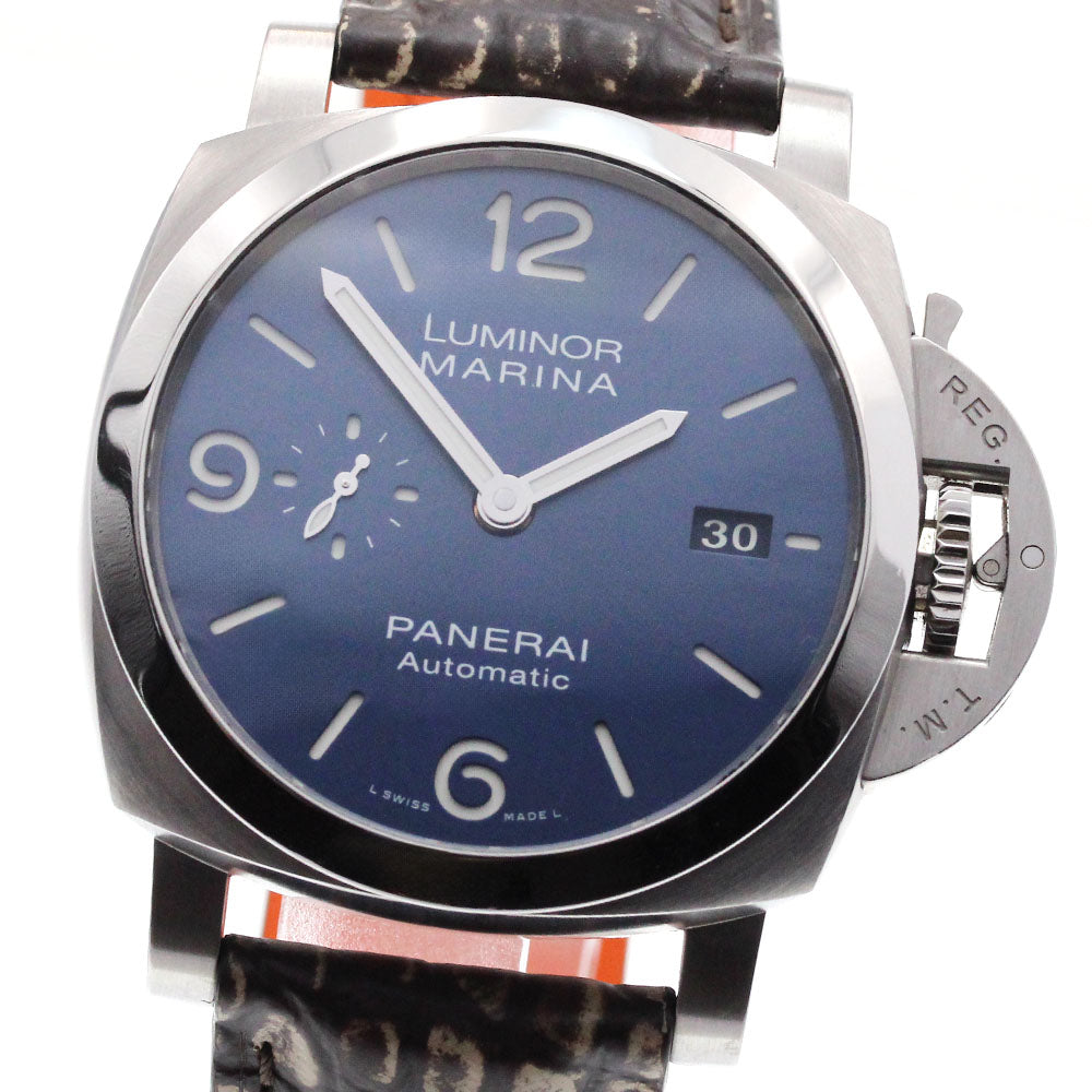 PANERAI Luminor Marina 1950 3DAYS Achaio PAM01313 Date Navy Dial Automatic Men's Watch_827848