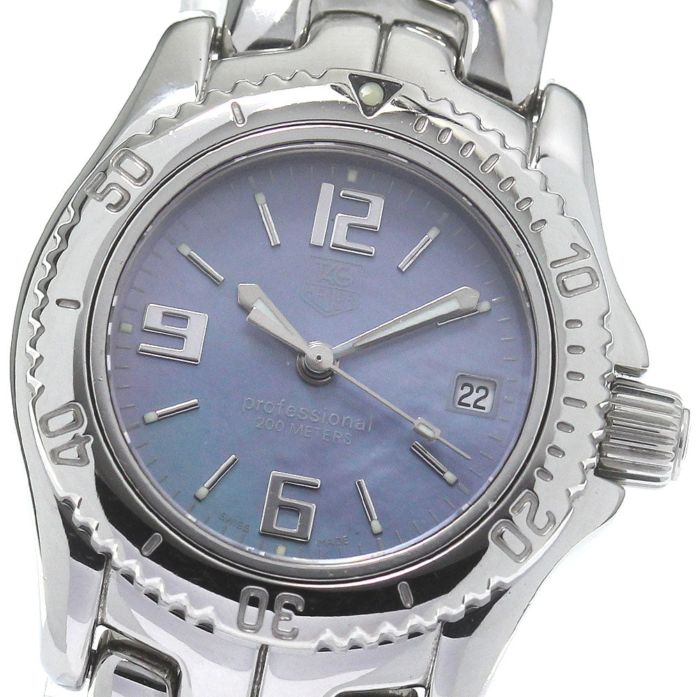 TAG HEUER professional WT141B Date Blue shell Dial Quartz Ladies Watch_827870