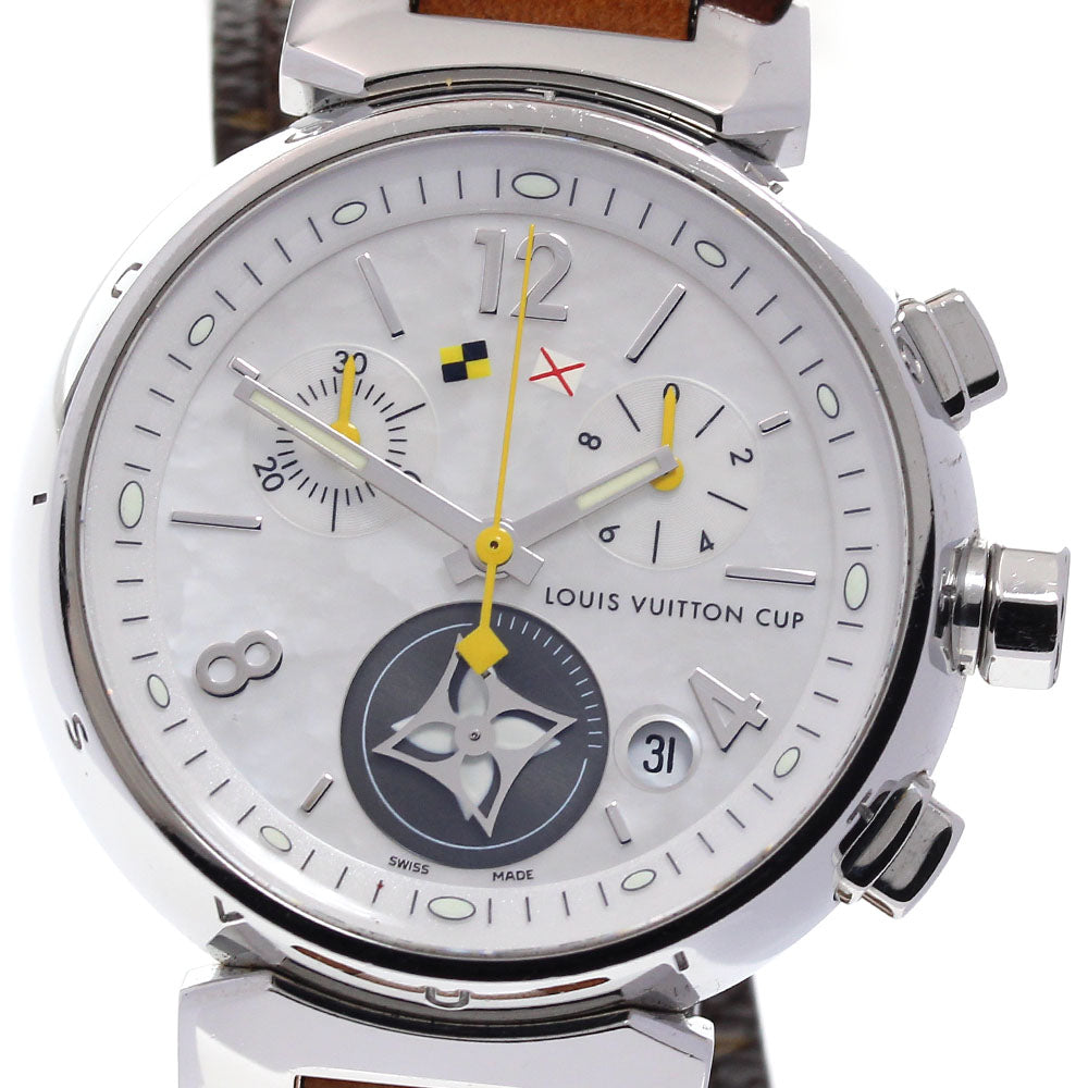 LOUIS VUITTON Tambour Lovely Cup Q132C Chronograph Quartz Ladies Watch_827878