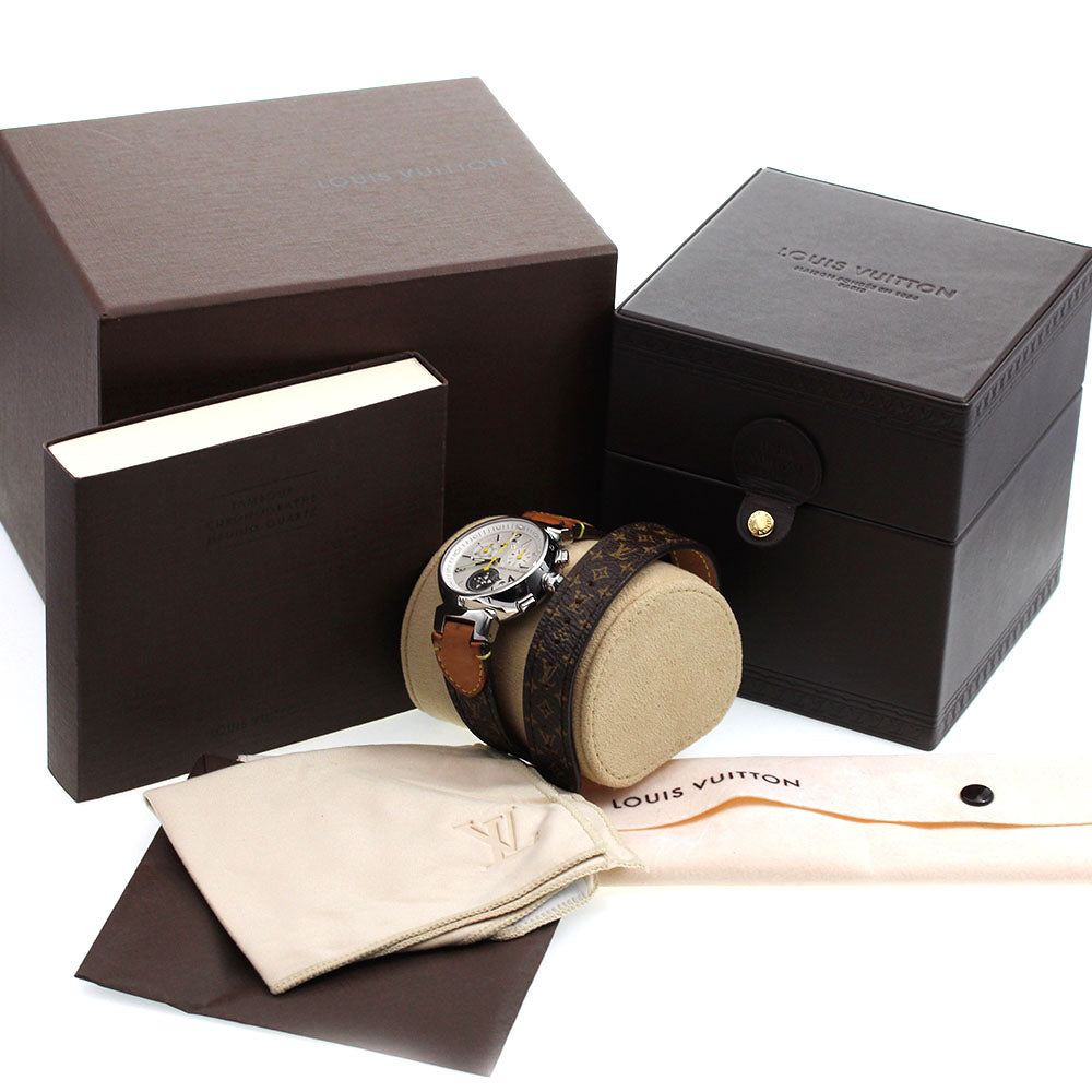 LOUIS VUITTON Tambour Lovely Cup Q132C Chronograph Quartz Ladies Watch_827878
