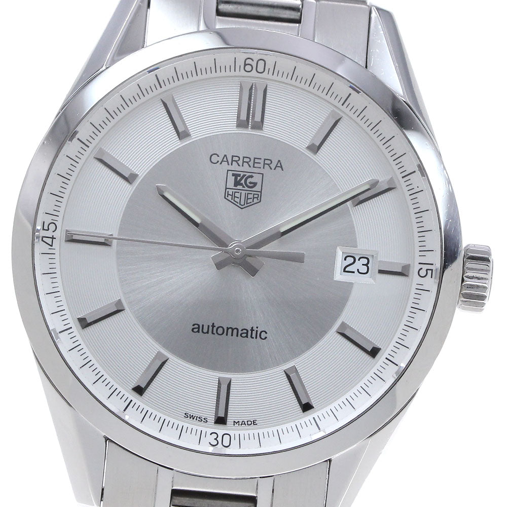 TAG HEUER Carrera Caliber 5 WV211A-0 Date Silver Dial Automatic Men's _827880