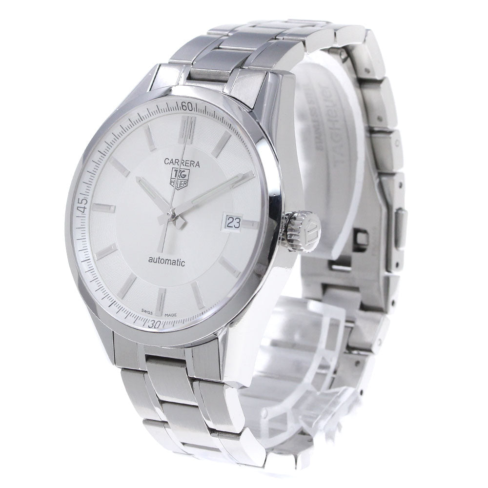 TAG HEUER Carrera Caliber 5 WV211A-0 Date Silver Dial Automatic Men's _827880