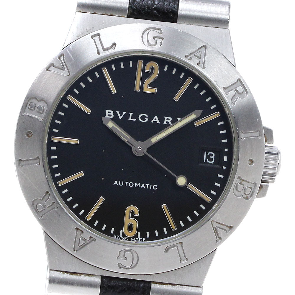 BVLGARI Diagono Sports LCV35S Date black Dial Automatic Men's Watch_827887